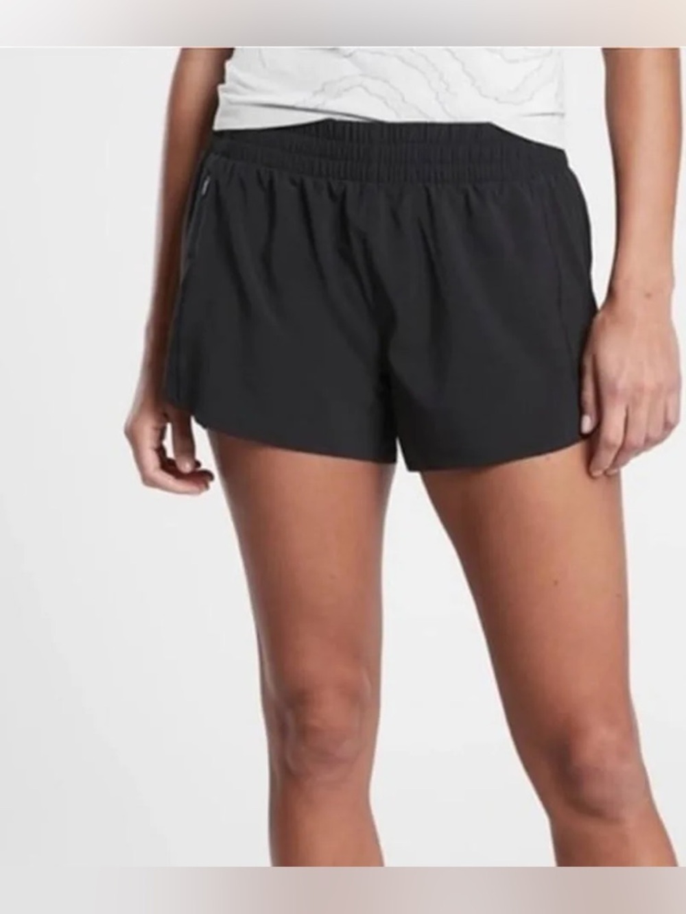 Athleta Black Women's Athletic Shorts with Elastic Waist Hustle 3” shorts‎ - Picture 4 of 11